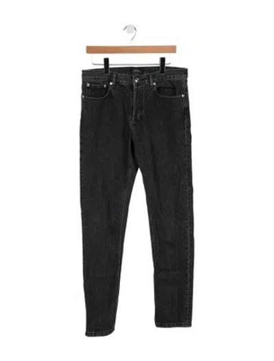 Pre-owned A.p.c. Mid-rise Straight Leg Jeans In Multi