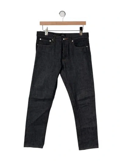 Pre-owned A.p.c. Mid-rise Straight Leg Jeans In Multi