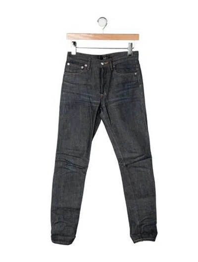 Pre-owned A.p.c. Mid-rise Straight Leg Jeans In Multi