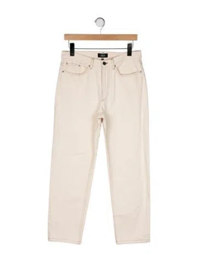 Pre-owned Apc Mid-rise Straight Leg Jeans In Neutral