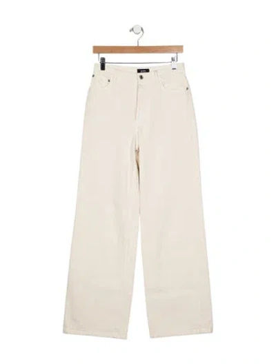 Pre-owned A.p.c. Mid-rise Straight Leg Jeans In Neutral