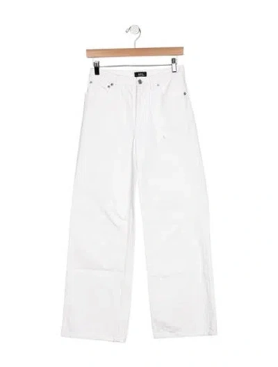 Pre-owned A.p.c. Mid-rise Straight Leg Jeans In Neutral
