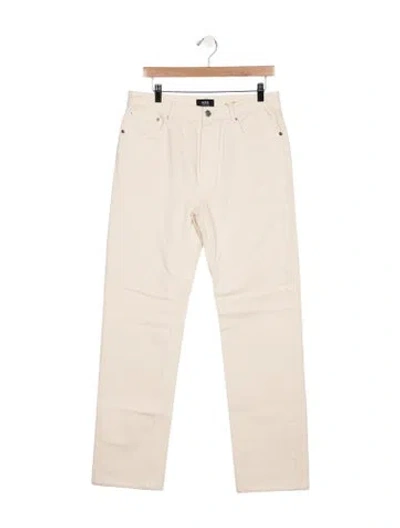 Pre-owned A.p.c. Mid-rise Straight Leg Jeans In Neutral