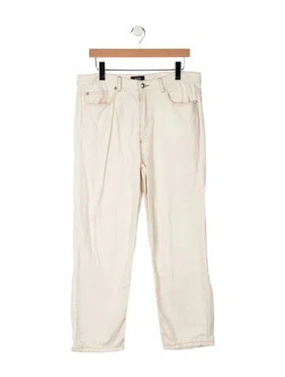 Pre-owned A.p.c. Mid-rise Straight Leg Jeans In Neutral