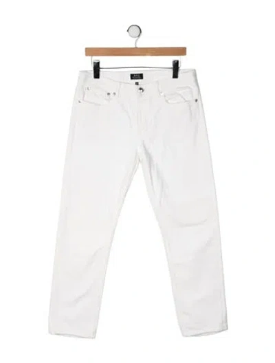 Pre-owned A.p.c. Mid-rise Straight Leg Jeans In Neutrals