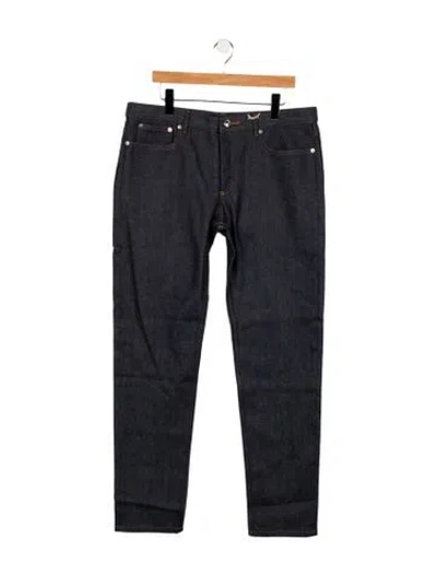 Pre-owned Apc Mid-rise Straight Leg Jeans W/ Tags In Blue