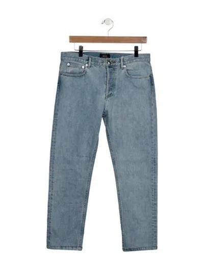 Pre-owned Apc Mid-rise Straight Leg Jeans W/ Tags In Blue