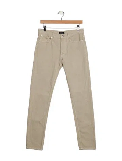 Pre-owned Apc Mid-rise Straight Leg Jeans W/ Tags In Neutral