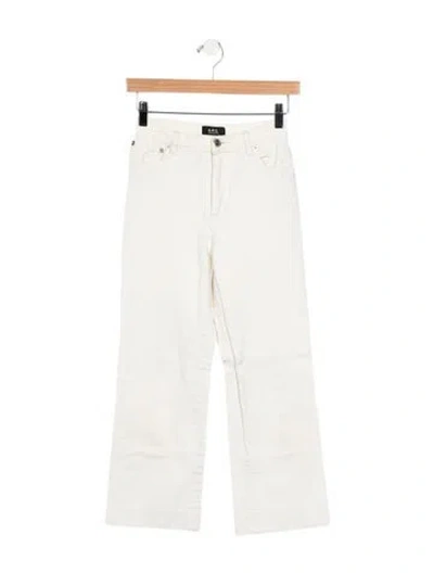 Pre-owned Apc Mid-rise Straight Leg Jeans In White