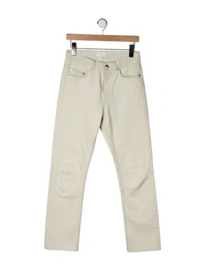 Pre-owned A.p.c. Mid-rise Straight Leg Jeans In Yellow