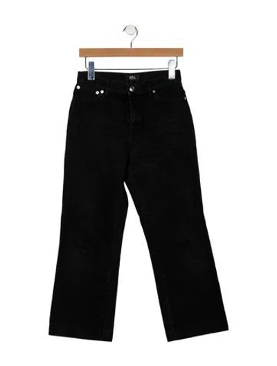 Pre-owned A.p.c. Mid-rise Wide Leg Jeans In Black