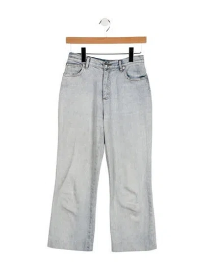 Pre-owned Apc Mid-rise Wide Leg Jeans In Blue