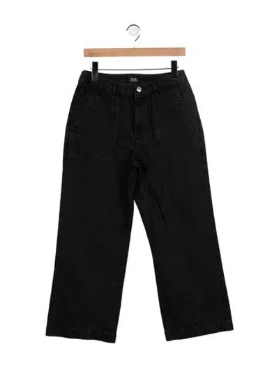 Pre-owned A.p.c. Mid-rise Wide Leg Jeans In Blue