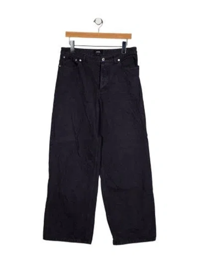 Pre-owned A.p.c. Mid-rise Wide Leg Jeans In Blue