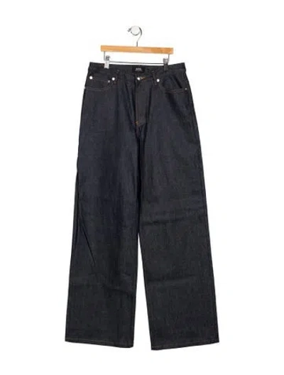 Pre-owned A.p.c. Mid-rise Wide Leg Jeans In Blue