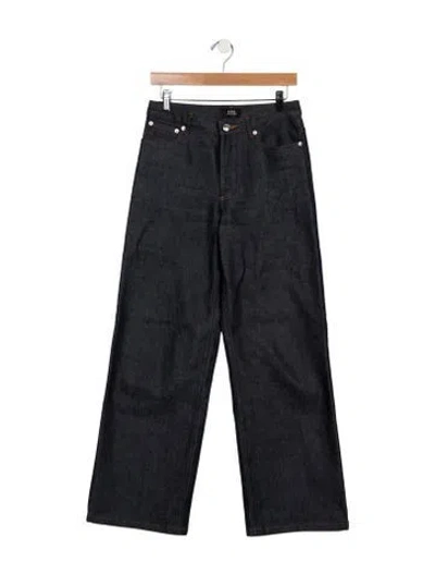 Pre-owned A.p.c. Mid-rise Wide Leg Jeans In Blue