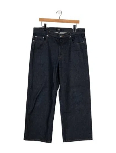 Pre-owned A.p.c. Mid-rise Wide Leg Jeans In Blue