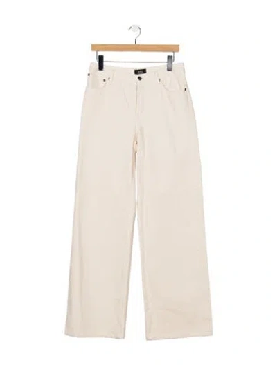 Pre-owned A.p.c. Mid-rise Wide Leg Jeans In Neutral