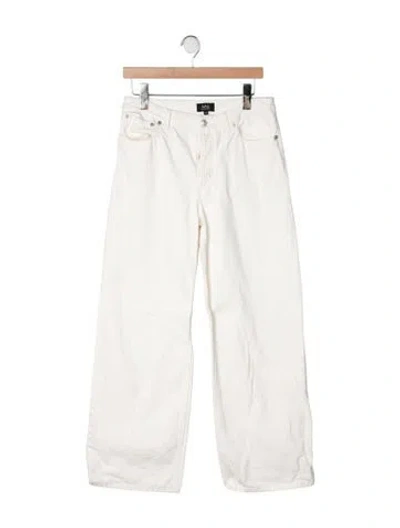 Pre-owned A.p.c. Mid-rise Wide Leg Jeans In Neutrals