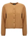 Apc A.p.c. Sweaters Brown In Beige