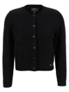 Apc Crew Neck Wool Cardigan Mila In Black