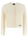 Apc A.p.c. Ivory Wool Mila Cardigan In Neutral
