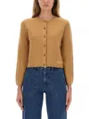 Apc A.p.c. Sweaters Brown In Animal Print