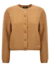 Apc A.p.c. Sweaters Brown In Beige