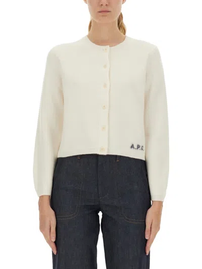 Apc Mila Cardigan In Neutral