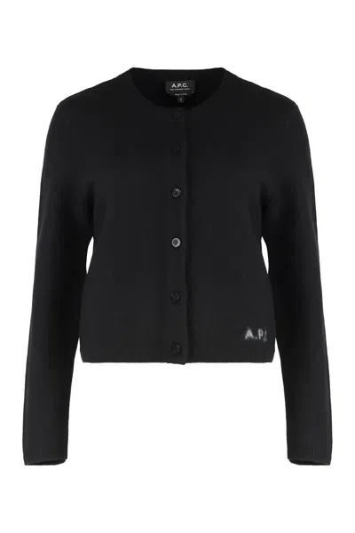 Apc Mila Virgin Wool Cardigan