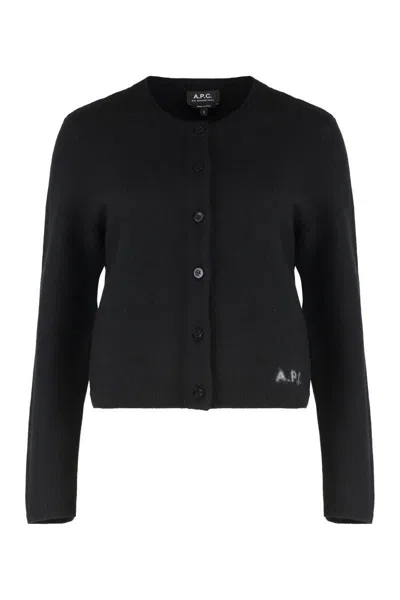 APC A.P.C. MILA VIRGIN WOOL CARDIGAN