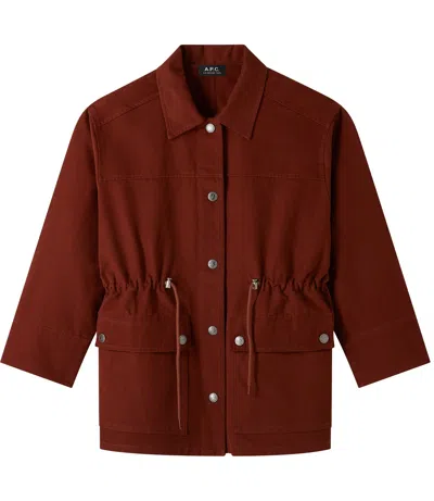 Apc Miller Jacket In Brown
