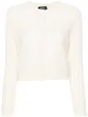 Apc Milo Cable-knit Cardigan In Neutrals
