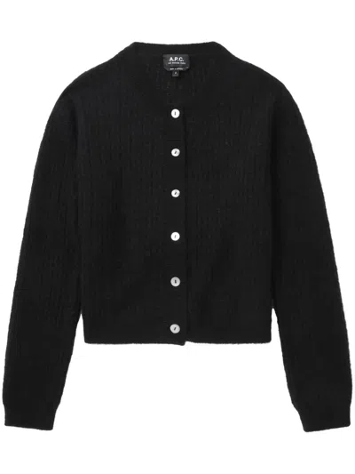 Apc Milo Cardigan In Black