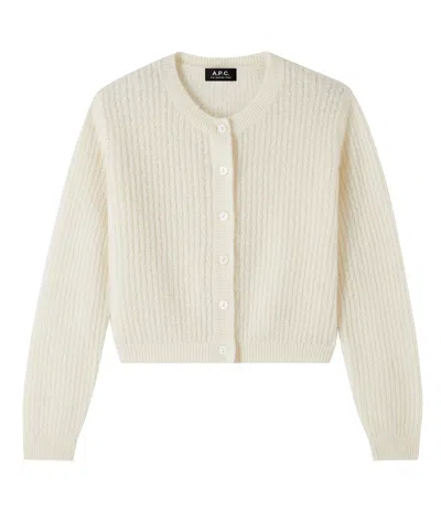 APC MILO CARDIGAN XL OFF WHITE