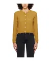 Apc Yellow Milo Cardigan In Brown