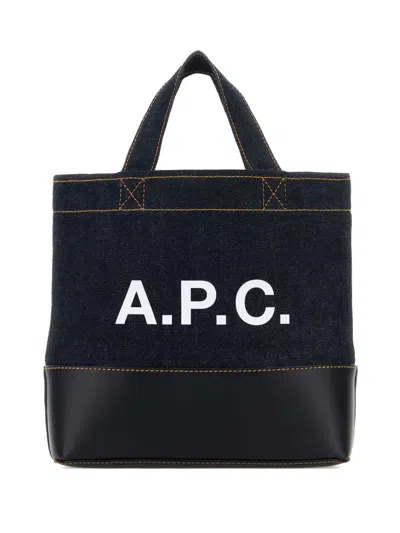 APC MINI AXEL DENIM TOTE BAG