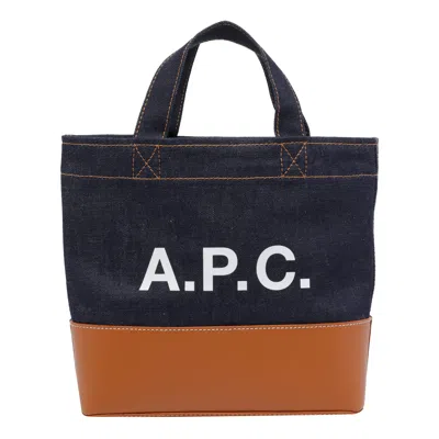Apc Mini Axel Tote Bag In Blue