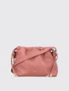 Apc Ninon Mini Pink Crossbody Bag With Embossed Logo On The Front And Adjustable Shoulder Strap In Ecole In Pink