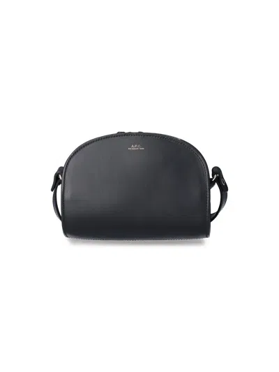 Apc Demi-lune Compact Wallet In Black