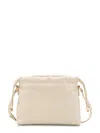 A.p.c. Mini Beige Soft-structured Bag With Gold-tone Hardware In White