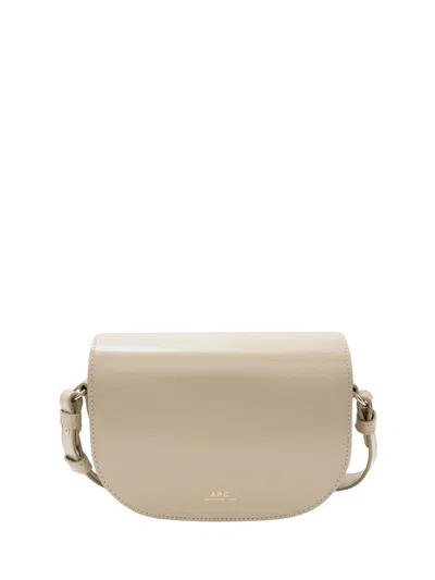 Apc A.p.c. Mini B-side Handbag With Adjustable Strap In Sand