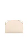 Apc A.p.c. Demi-lune Mini Leather Crossbody Bag In Neutrals