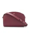 Apc Mini Demi-lune Shoulder Bag In Brown