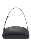 Apc Mini Demi-lune Structured Shoulder Handbag In Black
