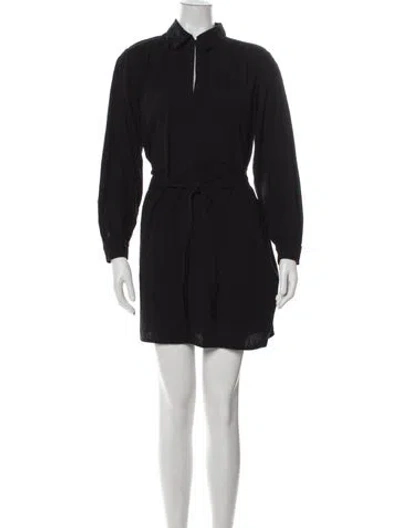 Pre-owned Apc Mini Dress In Black