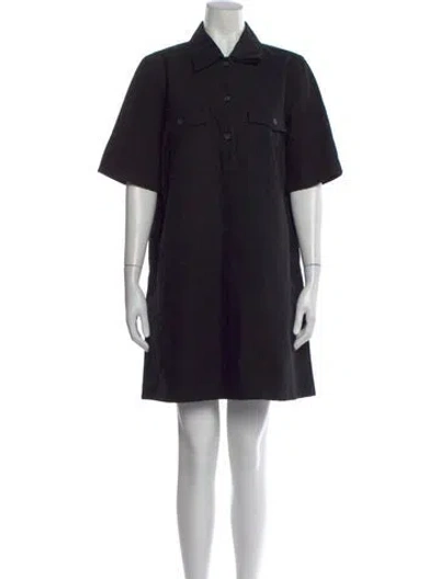 Pre-owned Apc Mini Dress In Black