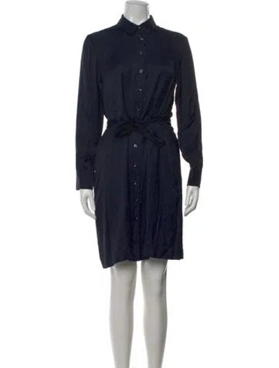 Pre-owned A.p.c. Mini Dress In Black