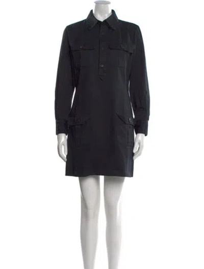 Pre-owned A.p.c. Mini Dress In Black