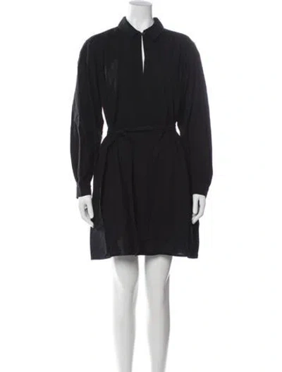 Pre-owned A.p.c. Mini Dress In Black